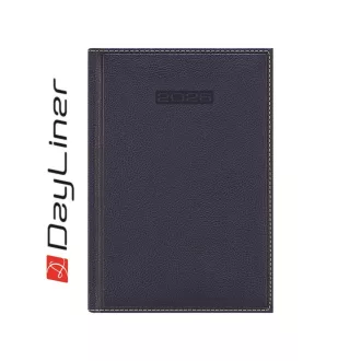   Határidőnapló Sherwood B5 heti, krémszínű lapokkal kék Dayliner 2026.