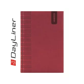   Tárgyalási napló Tucson B5 napló, fehér lapokkal piros Dayliner