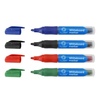   Táblamarker 3mm, kerek, cserélhető betétes, Bluering®, 4 klf. szín