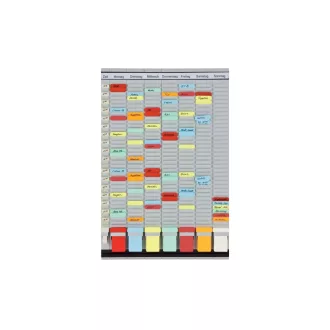Tervezőtábla heti 7 napos 47,4 x 78 cm,  PV-SET3 Franken