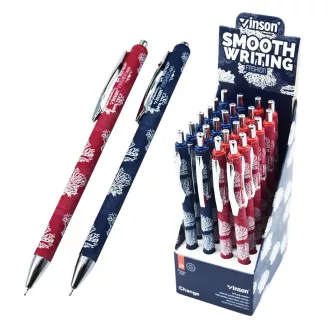   Golyóstoll nyomógombos 0,7mm Vinson Change K60 vegyes test displ 24 db/display