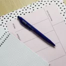 Golyóstoll nyomógombos 0,7mm Vinson Sunrise P12 kék test displ 36 db/display