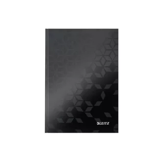   Beírókönyv A5, vonalas, 80 lap, keményfedeles, LEITZ  Wow fekete