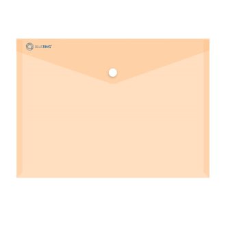   Irattartó tasak A4, PP patentos Bluering® transzparens narancs