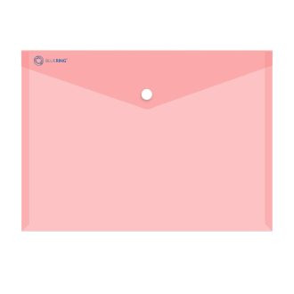   Irattartó tasak A4, PP patentos Bluering® transzparens piros