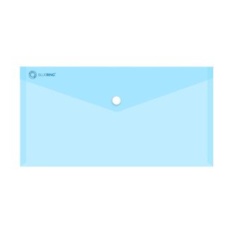   Irattartó tasak DL 'csekk' patentos PP Bluering® transzparens kék