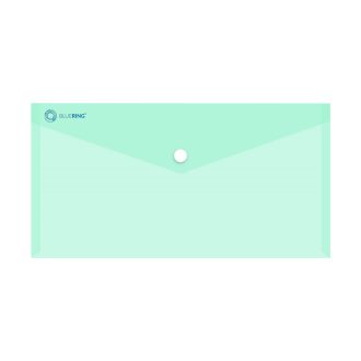   Irattartó tasak DL 'csekk' patentos PP Bluering® transzparens zöld