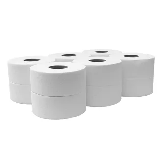   Toalettpapír 2 rétegű közületi átmérő: 23 cm 100 % cellulóz 170 m/tekercs 6 tekercs/karton Bluering® hófehér