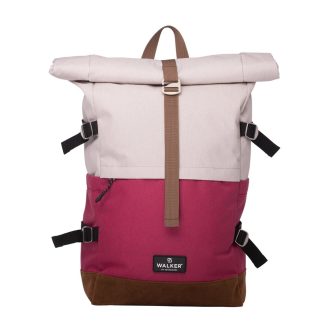   Hátizsák ergonomikus Popcorn & Fresh Pink Roll Top by Walker