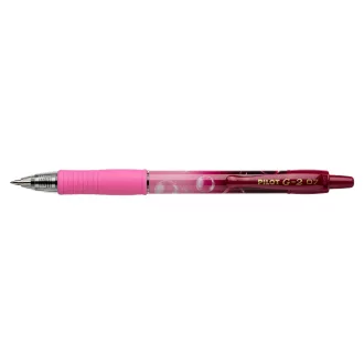   Zseléstoll 0,7mm, nyomógombos Pilot G-2 Bubble rózsaszín test, írásszín kék