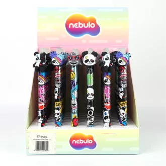 Zseléstoll radírozható, panda, 36 db/display Nebulo