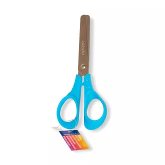   Olló 13,5cm, kerekített heggyel, ergonomikus, iskolai, Nebulo