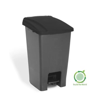   Szemetes kuka pedálos műanyag 70 literes antracit/fekete UP228F