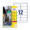 Etikett címke, 99,1 x42,3mm, ultra ellenálló 12 címke/ív, 10 ív/doboz, Avery fehér