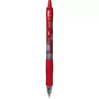   Zseléstoll 0,7mm, nyomógombos Pilot G-2 One Piece, írásszín piros