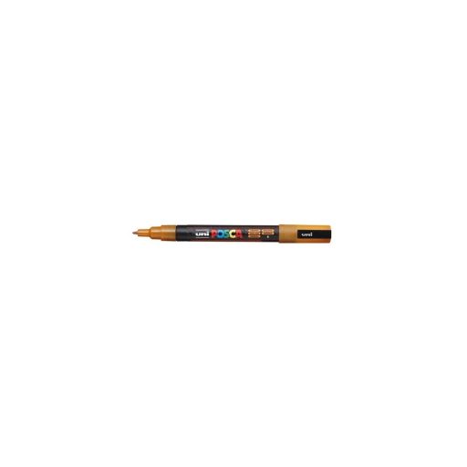 Dekormarker 0,9-1,3mm, Uni-Posca PC-3ML csillámló narancs