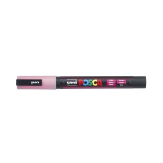   Dekormarker 0,9-1,3mm, Uni-Posca PC-3ML csillámló rózsaszín