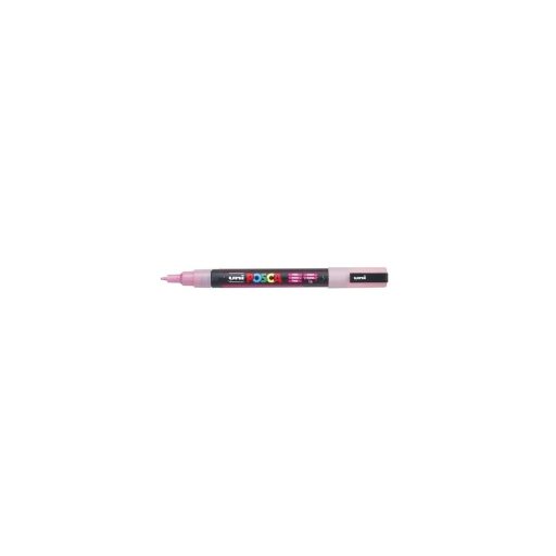 Dekormarker 0,9-1,3mm, Uni-Posca PC-3ML csillámló rózsaszín