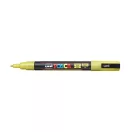 Dekormarker 0,9-1,3mm, Uni-Posca PC-3ML csillámló sárga