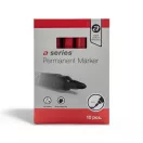 Alkoholos marker 3mm, kerek végű A-series piros