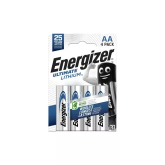 Elem AA ceruza LR06 Ultimate Lítium 4 db/csomag, Energizer