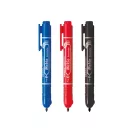 Alkoholos marker 1,3 mm, nyomógombos, Zebra Mckie Retractable írásszín kék