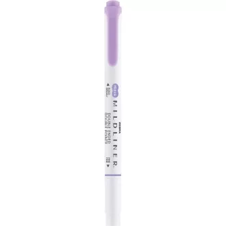 Ecsettol kétvégű Zebra Mildliner Cool & Refined, lila