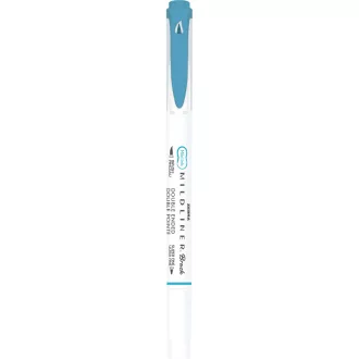 Ecsettol kétvégű Zebra Mildliner Warm, füstkék