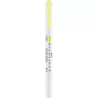   Szövegkiemelő 1,0/3,5 mm, kétvégű, Zebra Mildliner Fluorescent, sárga