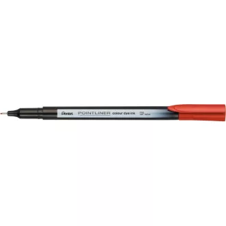 Rostirón, tűfilc 0,4mm, Pentel Pointliner piros