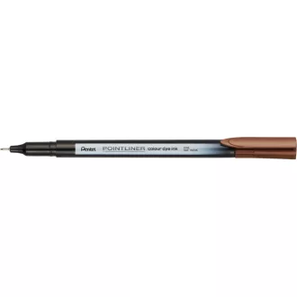 Rostirón, tűfilc 0,4mm, Pentel Pointliner dióbarna