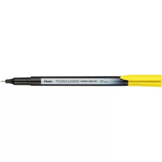 Rostirón, tűfilc 0,4mm, Pentel Pointliner citromsárga