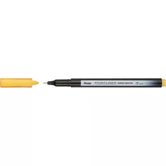 Rostirón, tűfilc 0,4mm, Pentel Pointliner okkersárga