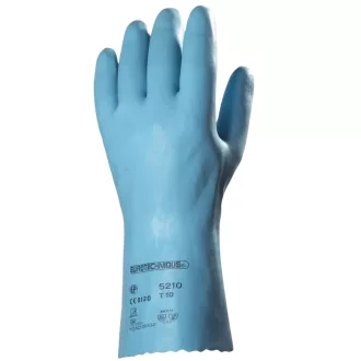   Gumikesztyű vegyszerálló latex méret: 9-es hossz 30 cm EP_520610 kék