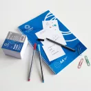 Kockatömb 8x8x6,5cm, ragasztás nélküli, Bluering® Extra fehér