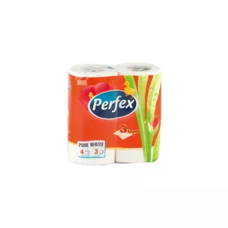   Toalettpapír 3 rétegű kistekercses 84 lap/tekercs 4 tekercs/csomag Boni Perfex
