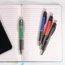 Golyóstoll nyomógombos Spoko, vegyes testszín, írásszín kék