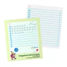 Füzet iskolai, 32lap, írás gyakorló 2.osztályos álló Süni Meixner