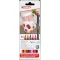 Ecsetirón porcelán marker 1-4mm, kerek Edding 4600/6, 6 warm klf.szín
