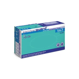   Gumikesztyű nitril púdermentes S 300 db/doboz aero touch Semperguard
