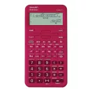Számológép tudományos 420 funkciós 10+2 digites 4 soros napalemes Sharp ELW531TLBRD piros