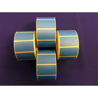   Etikett címke thermo, 25x45mm, tekercses, 1000 címke/tekercs kék