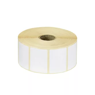   Etikett címke thermo, 38x43mm, tekercses, 1000 címke/tekercs fehér