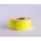Etikett címke, 38mm, körcímke tekercses, 1000 címke/tekercs fluo sárga