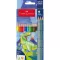 Színes ceruza készlet hatszögletű DINOSZAURUSZ + matrica Faber-Castell 10+3klf. szín