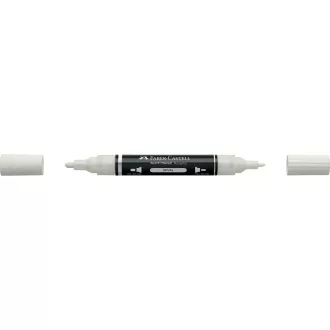 Akril marker kétvégű MULTIMARK 101 Faber-Castell fehér 