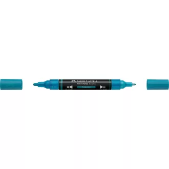 Akril marker kétvégű MULTIMARK 313 Faber-Castell türkiz 