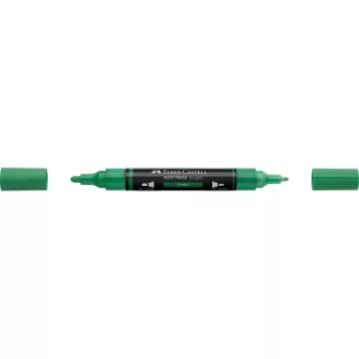Akril marker kétvégű MULTIMARK 316 Faber-Castell zöld 