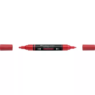   Akril marker kétvégű MULTIMARK 219 Faber-Castell eper piros