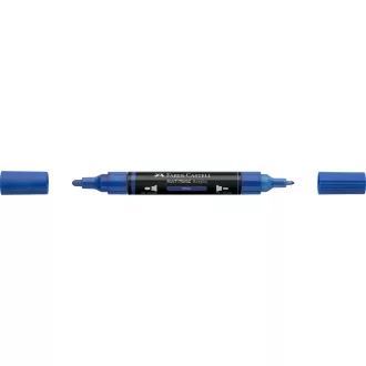 Akril marker kétvégű MULTIMARK 120 Faber-Castell kék 